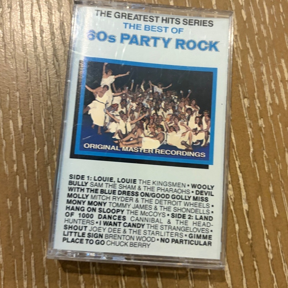 The Best Of 60s Party Rock Original Master Recordings 1988 Cassette Tape 4XL7925